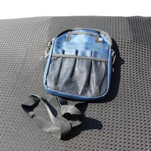 Milageto Nurse Multi-Compartment Nylon Dark Blue & Black Fanny Pack (NWOT)